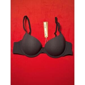 Skims Fits Everybody Push Up Demi Bra Color ONYX Size 34A